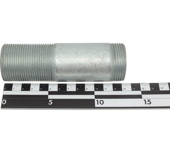 Стальной сгон МЕТАЛЛСЕРВИС оцинкованный, ду32, l=130 мм, гост 8969-75 1211792