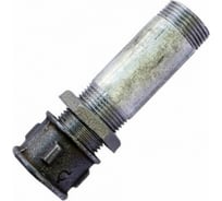 Стальной сгон МЕТАЛЛСЕРВИС оц ду 15, l=110 мм, в комплекте, гост 8969-75 1222306