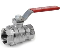 Шаровой кран Giacomini R850, 3/4, ВВ, ручка-рычаг красный, хромированный R850X024