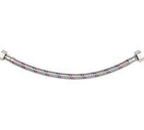 Шланг/подводка воды VOREL в нержавеющей оплетке, Ø1/2″/3/8″30см 71807