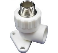 Полипропиленовые угольники MeerPlast PPRC, с креплением, Дн20x15, Ру25, 90 гр., НР, 10 шт D200-01588