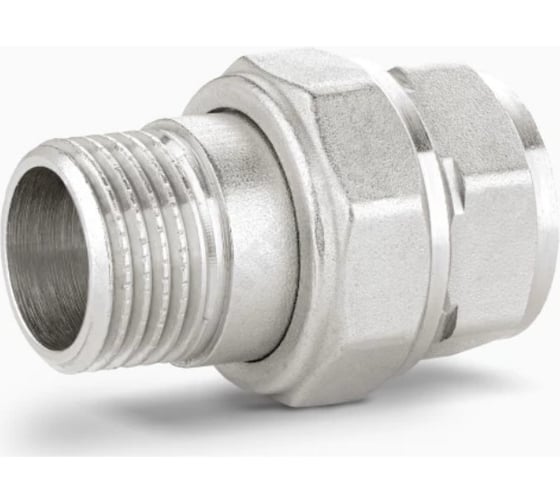 Разъемный сгон LD (американка) dn25 (1") вр/нр латунь никель LD.67.520.25