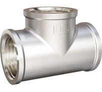 Тройник LD dn20 (3/4") вр/вр/вр латунь никель LD.67.514.20