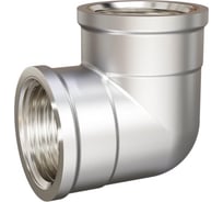 Угол LD 90 гр d20 (3/4") вр/вр латунь никель LD.67.512.20