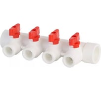 Коллектор полипропиленовый с кранами на 4 выхода м32x20 FT Group 771485