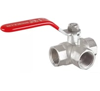 Шаровой кран DOUBLE-LIN double lin трехходовой Т-обр. затвор вр-вр-вр 1. 1/4" рычаг LL1280 1.1/4"