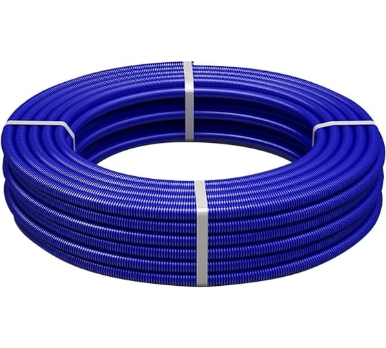 Гофрированная труба ROYAL THERMO 28 мм для труб 20, синяя, бухта 75 м НС-1118801