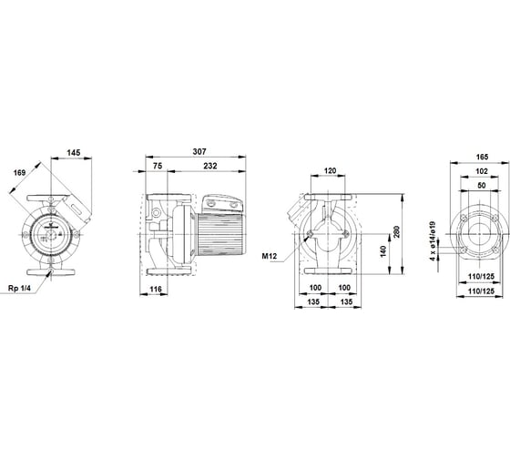 Циркуляционный насос Grundfos UPS 50-120 F 96402103