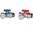 Комплект прямых шаровых кранов с термометрами ROMMER 1” Rms-1001-030001 RG0091LAP2S4QV 1