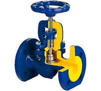 Запорный клапан ZETKAMA чугун, Ду150, Ру16, фланцевый, сильфонный 234A150C01 RG0091GSJQ1G00