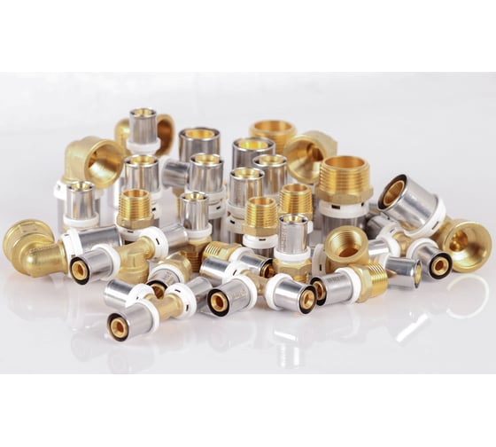 Водорозетка RIIFO Omni U-образная, пресс, латунь, 16-1/2"ВР-16 1100049753