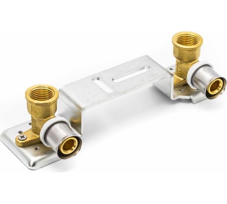 Водорозетка RIIFO Omni 2 шт, на монтажной планке, пресс, латунь, 16-1/2"ВР, 150 мм, L40.5 1100047351