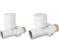 Комплект подключения радиатора VIVALDO прямой 1/2" белый в блистере arv-at SRV-WH