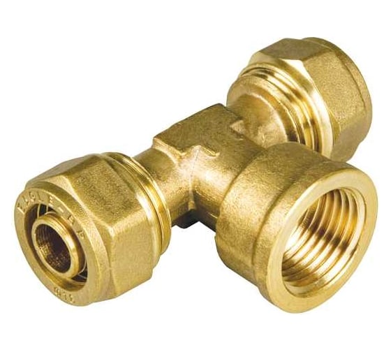 Тройник BYR PEX с внутренней резьбой 3/4" х 20 (2.8) 1513В 1