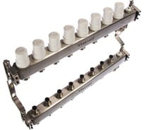 Коллекторный блок с регулировочными клапанами PRO AQUA 8 выходов, 480 мм, 1x3/4 R510MB.08