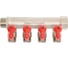 Коллектор с отсекающими кранами (плоскость) PRO AQUA 3/4, 4 х 1/2 V100.04-m20-f20 3