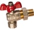 Шаровой полнопроходной угловой кран со сгоном PRO AQUA Н-В 1/2 EWB69-m15-f15x 1