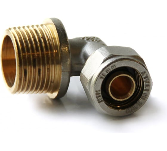 Угольник с НР PRO AQUA компресс. 20x1/2 K02-20-M15