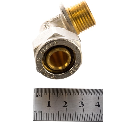 Угольник с НР PRO AQUA компресс. 20x1/2 K02-20-M15