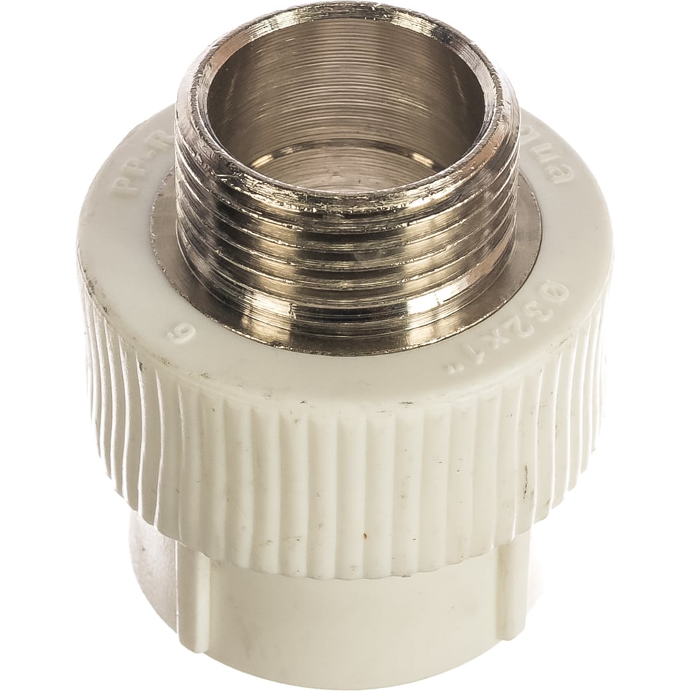 Комбинированная муфта PRO AQUA PP-R НР белая ШК 32-1 PA23018Pb