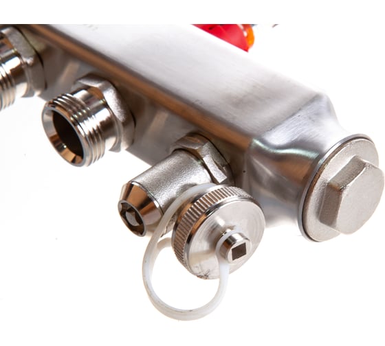 Коллекторный блок с расходомерами PRO AQUA 4 выхода, 280 мм, 1 x 3/4 V500MB.04b