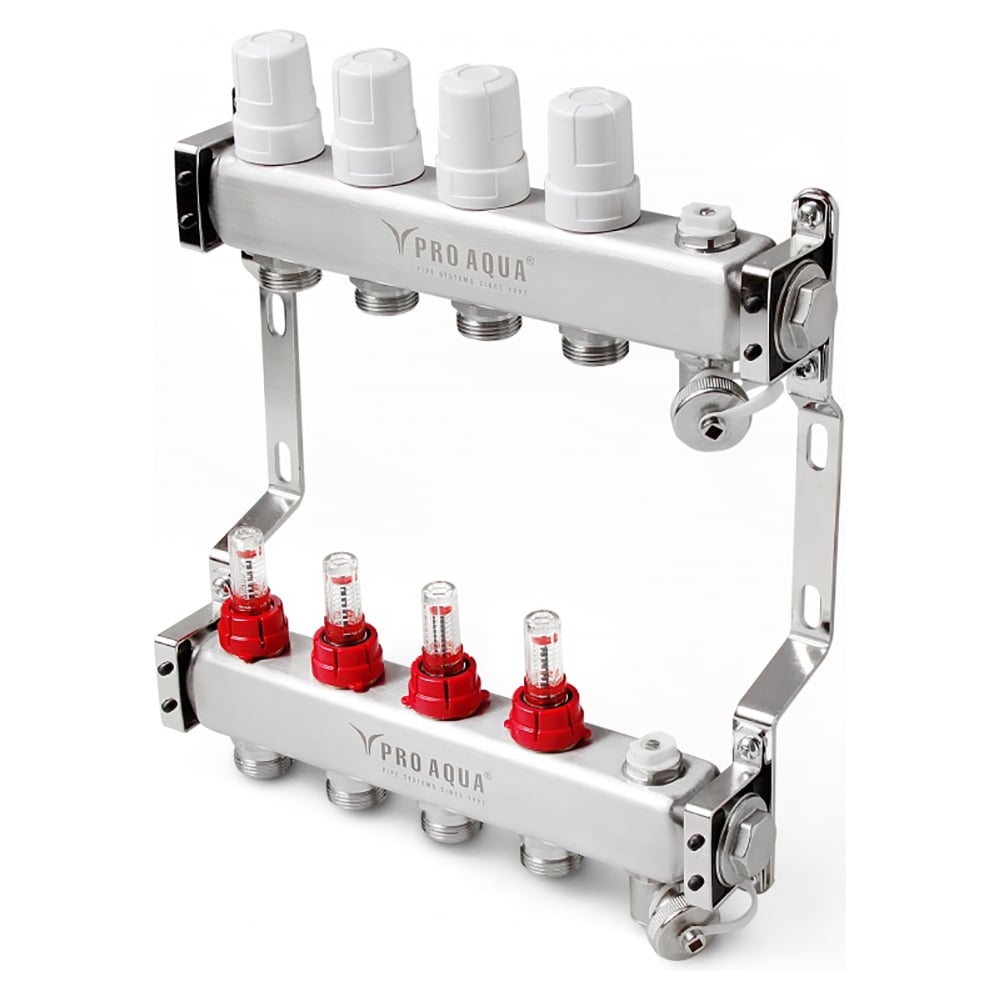 Коллектор для теплого пола в сборе 7 контуров валтек 589