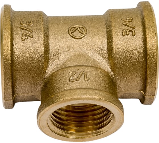 Редукционный тройник BYR PEX с внутренней резьбой 3/4"х1/2"х3/4" 4972 1