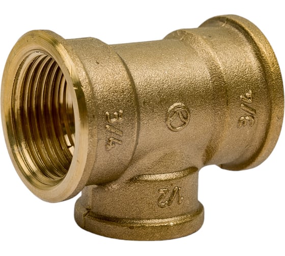 Редукционный тройник BYR PEX с внутренней резьбой 3/4"х1/2"х3/4" 4972