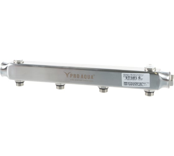 Коллектор PRO AQUA с межосевым расстоянием 100 мм, 4 выхода, 380 мм, 1x1/2 S520MB.04