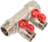 Коллектор с отсекающими кранами (плоскость) PRO AQUA 3/4, 2 х 1/2 V100.02-m20-f20 1