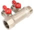Коллектор с отсекающими кранами (плоскость) PRO AQUA 3/4, 2 х 1/2 V100.02-m20-f20 2