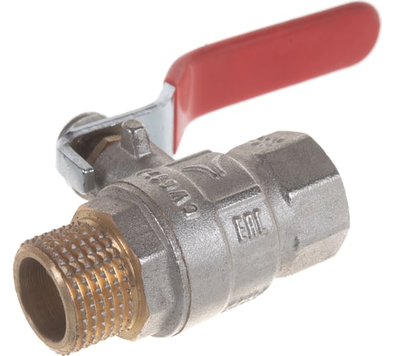 Шаровой полнопроходной кран PRO AQUA Н-В ручка рычаг 1/2 FWL53-m15-f15x