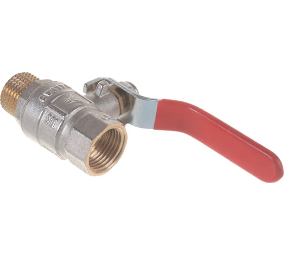 Шаровой полнопроходной кран PRO AQUA Н-В ручка рычаг 1/2 FWL53-m15-f15x