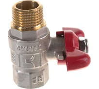 Шаровой полнопроходной кран PRO AQUA ручка-бабочка Н-В 1/2 FWB61-m15-f15x