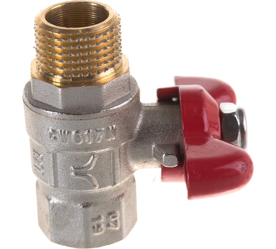 Шаровой полнопроходной кран PRO AQUA ручка-бабочка Н-В 1/2 FWB61-m15-f15x