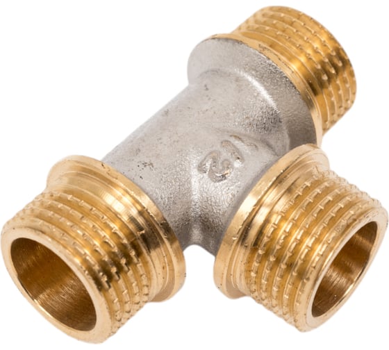 Латунный тройник PRO AQUA НР резьбовой 1/2 03-m15-m15-m15x