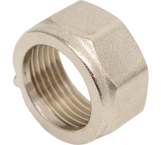 Штуцер с накидной гайкой, с ушком для пломбы PRO AQUA 1/2x3/4 18-m15x