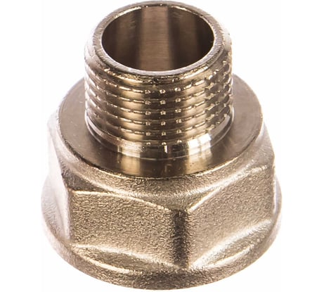 Латунный переход PRO AQUA Н/В резьбовой 1/2 x 3/4 08-M15-F20xb