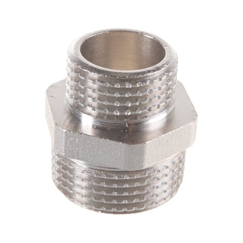 Латунный ниппель PRO AQUA НР резьбовой переходной 1/2x3/4 06-M20-M15xb ...