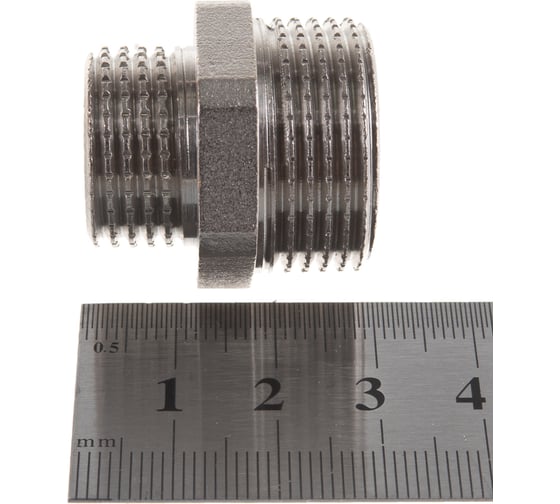Латунный ниппель PRO AQUA НР резьбовой переходной 1/2x3/4 06-M20-M15xb