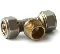 Тройник с НР PRO AQUA компресс. 16x1/2x16 K03-16-M15-16