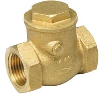 Горизонтальный обратный клапан с проверочным отверстием BYR PEX 1 1/4" FF 9124В