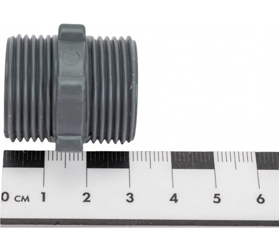 Ниппель Санакс пластиковый, для заливных шлангов 3/4" нар-нар 771874