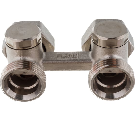 Прямой H-образный вентиль ELSEN 3/4", 3/4", Н ЕК-НГ ЕК, никелированный EVR05.3411