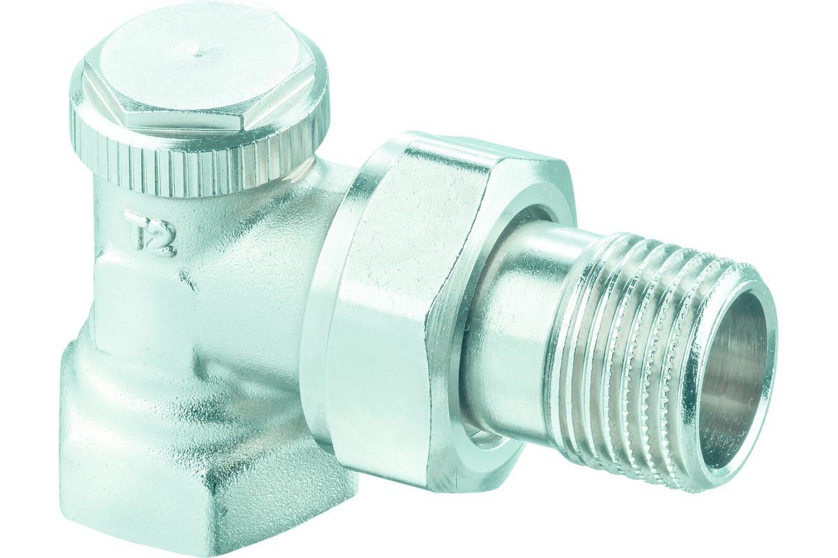 Отсекающий угловой вентиль ELSEN 1/2", 1/2", ВН, никелированный EVR07 ...