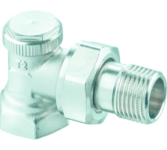 Отсекающий угловой вентиль ELSEN 1/2", 1/2", ВН, никелированный EVR07.3412