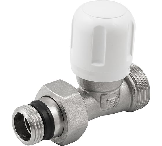Ручной прямой вентиль ELSEN 3/4", 1/2", Н ЕК-Н, никелированный EVR01.3411 1
