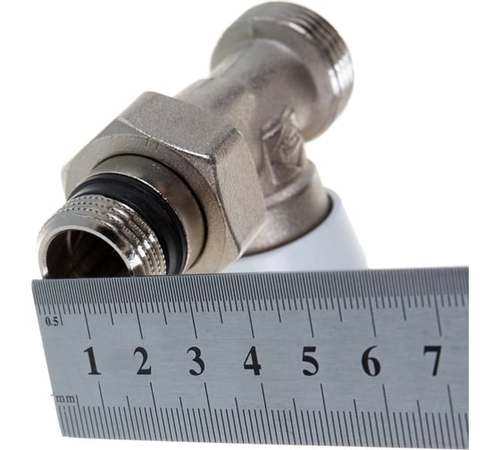 Ручной прямой вентиль ELSEN 3/4", 1/2", Н ЕК-Н, никелированный EVR01.3411