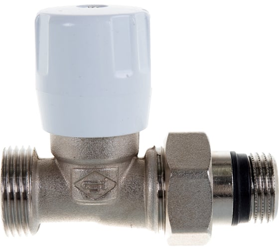 Ручной прямой вентиль ELSEN 3/4", 1/2", Н ЕК-Н, никелированный EVR01.3411