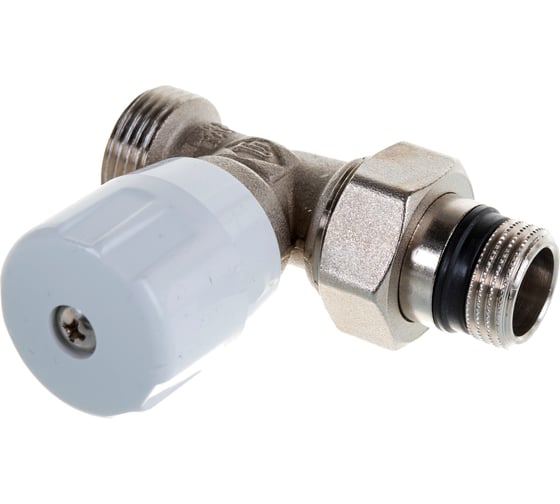 Ручной прямой вентиль ELSEN 3/4", 1/2", Н ЕК-Н, никелированный EVR01.3411
